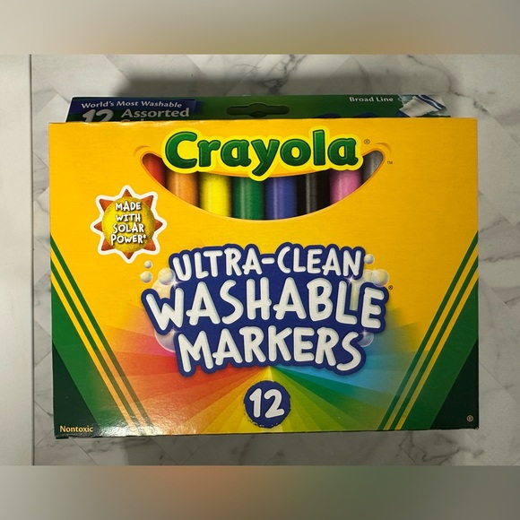 Crayola Other - 5 Packs Crayola Washable Markers - 12 Bright Colors